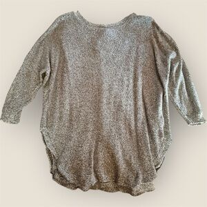 Express Charcoal Knit Pullover with dolman sleeves